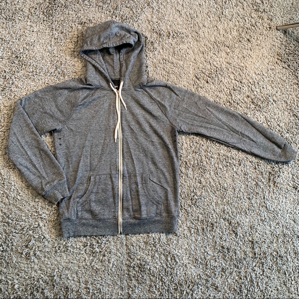 Men’s BDG Zip-Up Hoodie Sweatshirt Size Large Gray